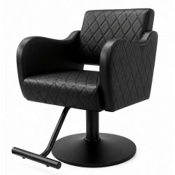 FOTEL FRYZJERSKI MARCO - CZARNY CRISS/CROSS